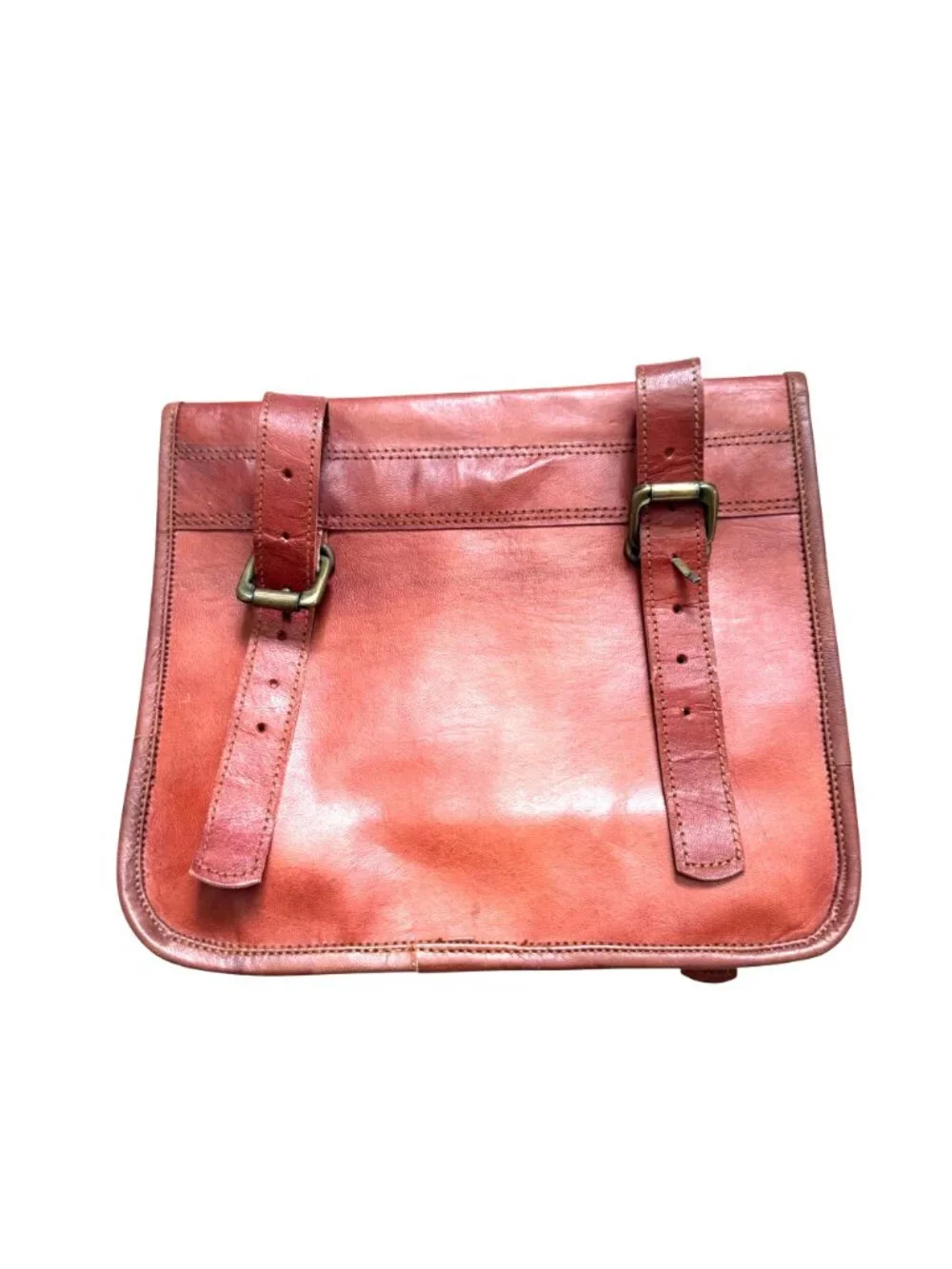 Men's Satchel Messenger HandBag Brown Leather Vintage Laptop Briefcase School